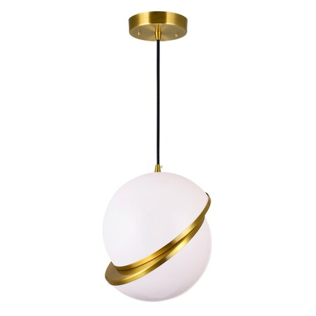 Cwi Lighting Gemini 1 Light Pendant With Brass Finish 1148P12-1-624